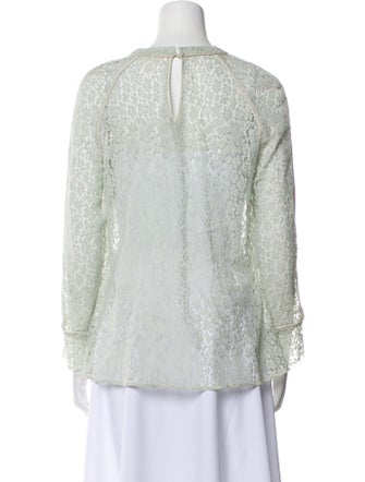 Chloé Lace Bateau Neckline Blouse