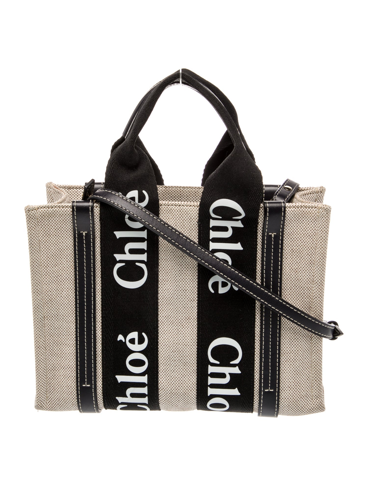 Chloé Canvas Top Handle Bag