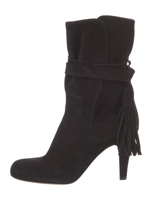 Chloé Suede Tassel Accents Boots
