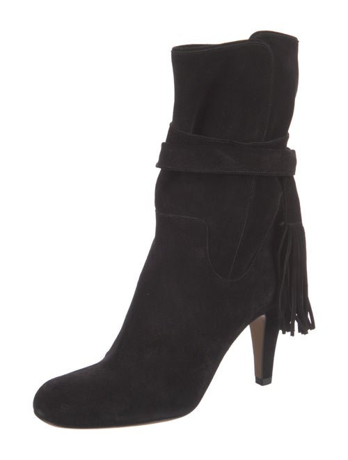 Chloé Suede Tassel Accents Boots