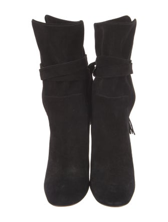Chloé Suede Tassel Accents Boots