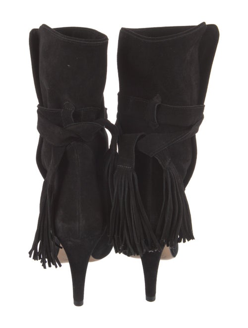 Chloé Suede Tassel Accents Boots