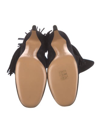 Chloé Suede Tassel Accents Boots