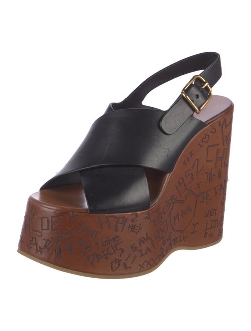 Chloé Leather Slingback Sandals