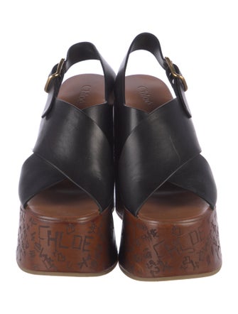 Chloé Leather Slingback Sandals