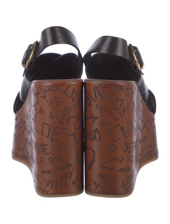 Chloé Leather Slingback Sandals