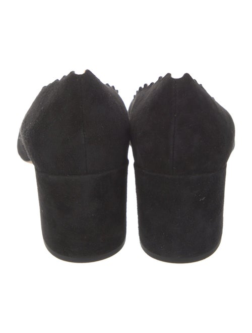 Chloé Suede Scalloped Accent Pumps