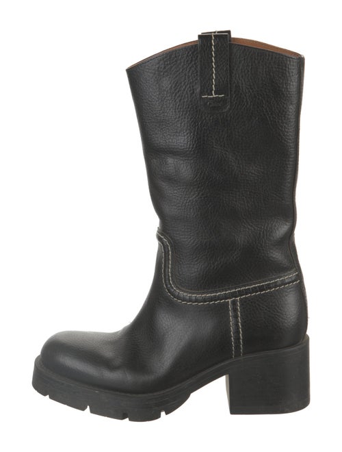 Chloé Leather Moto Boots