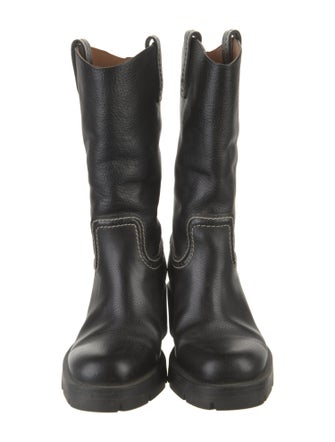 Chloé Leather Moto Boots