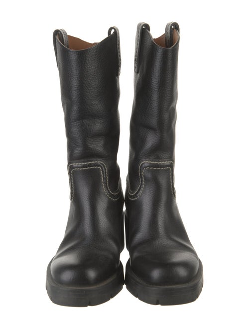 Chloé Leather Moto Boots