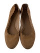 Chloé Suede Scalloped Accent Ballet Flats