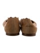 Chloé Suede Scalloped Accent Ballet Flats