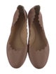 Chloé Leather Scalloped Accent Ballet Flats
