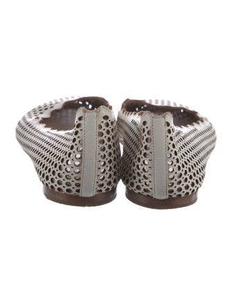 Chloé Leather Cutout Accent Flats