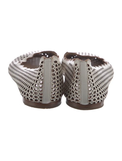 Chloé Leather Cutout Accent Flats