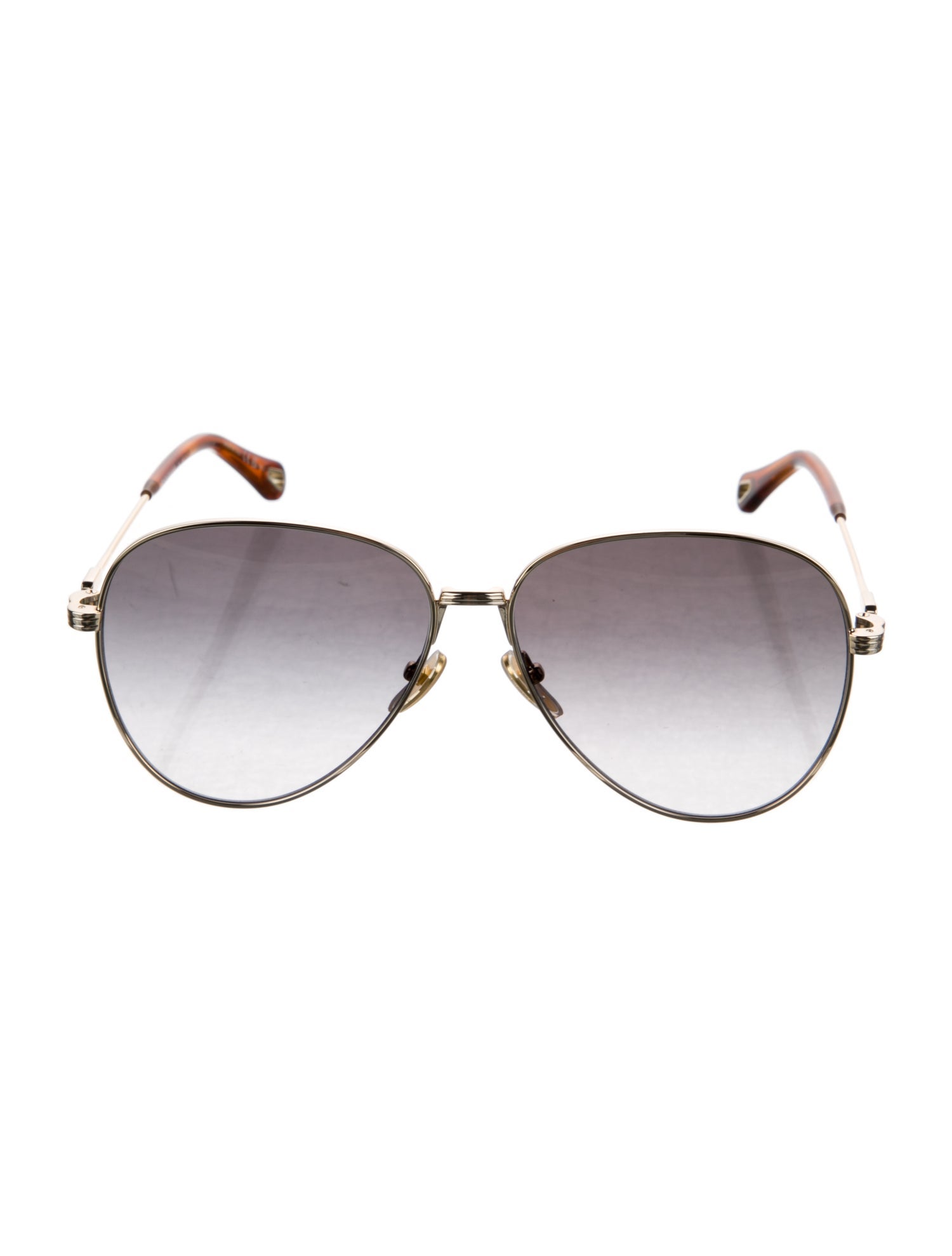 Chloé Aviator Gradient Sunglasses