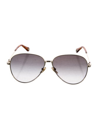 Chloé Aviator Gradient Sunglasses