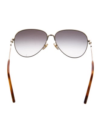Chloé Aviator Gradient Sunglasses