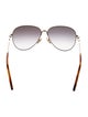 Chloé Aviator Gradient Sunglasses