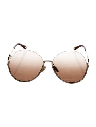 Chloé Aviator Mirrored Sunglasses