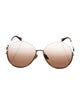 Chloé Aviator Mirrored Sunglasses