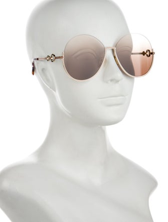 Chloé Aviator Mirrored Sunglasses