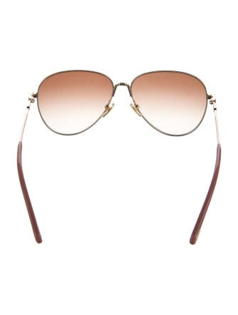 Chloé Aviator Gradient Sunglasses
