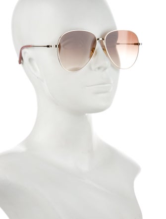 Chloé Aviator Gradient Sunglasses