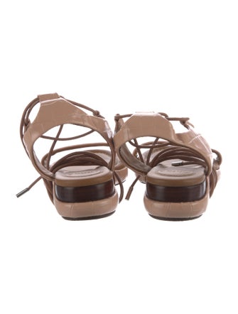 Chloé Crocodile Gladiator Sandals