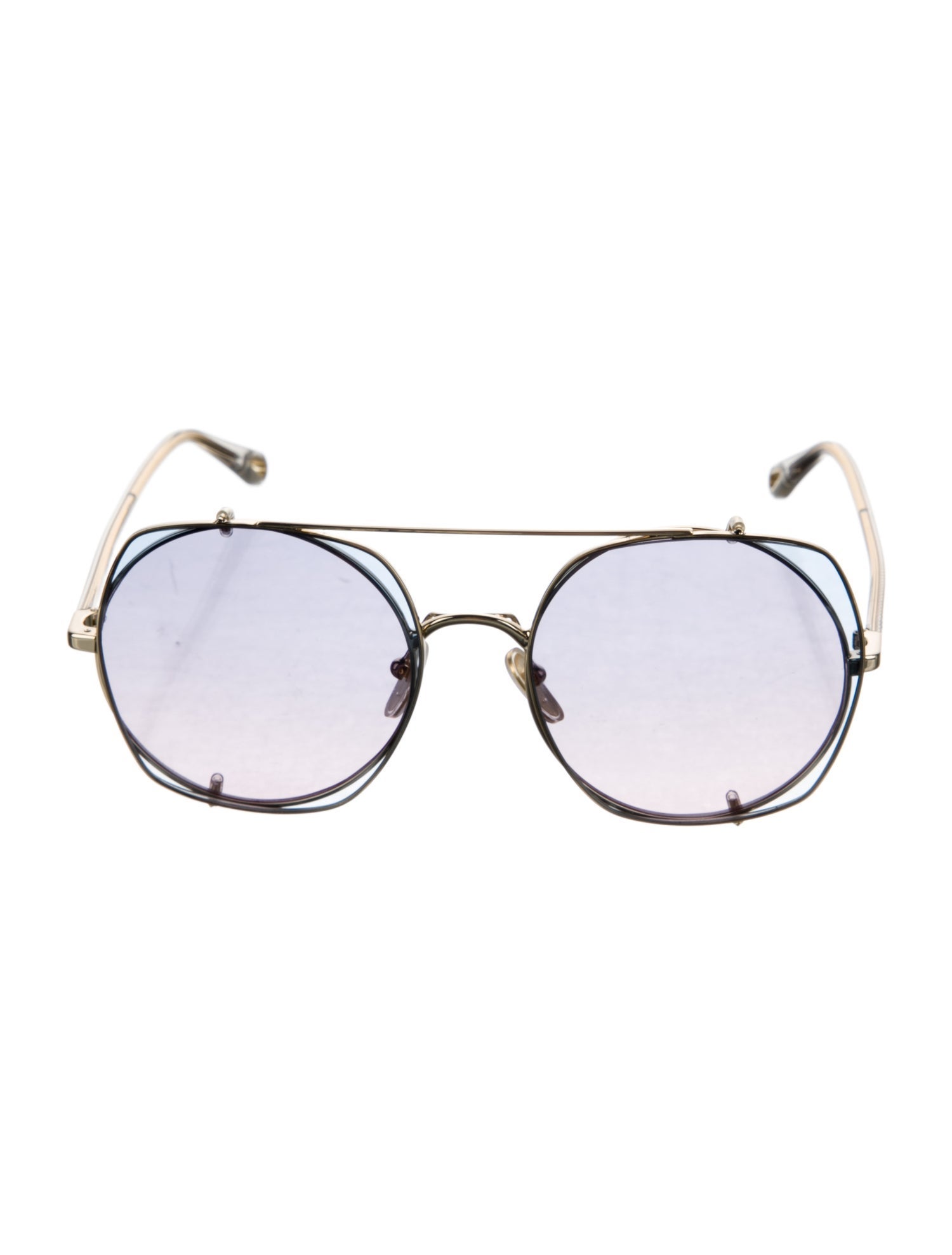 Chloé Round Gradient Sunglasses