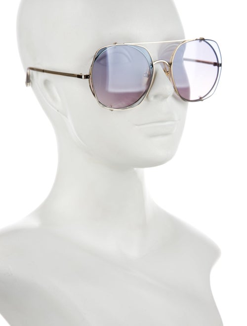 Chloé Round Gradient Sunglasses