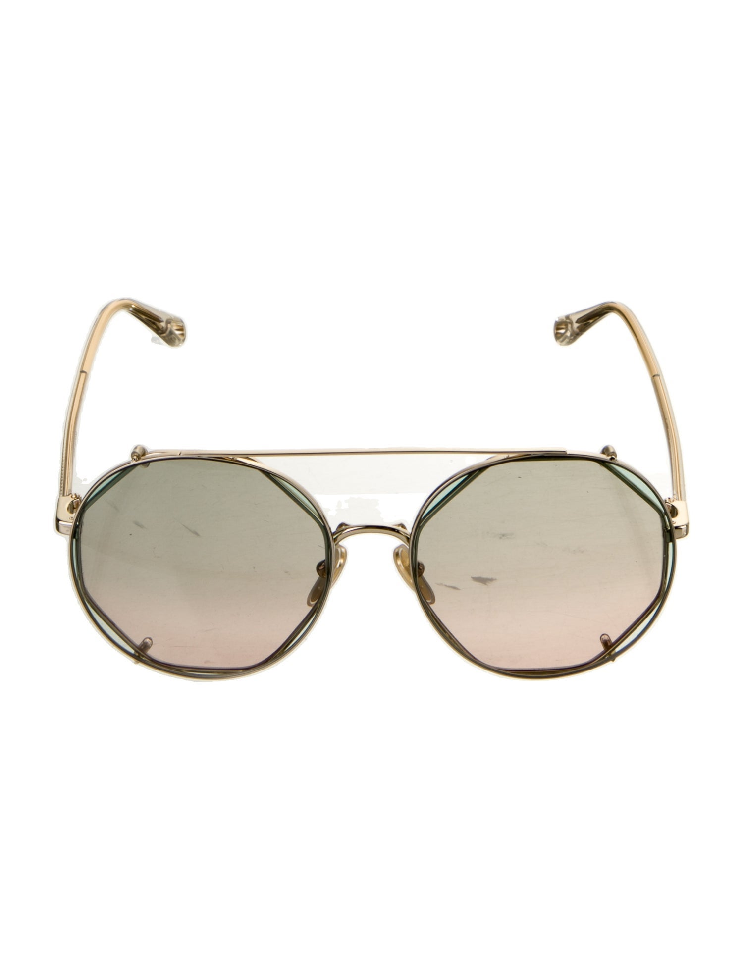 Chloé Round Mirrored Sunglasses