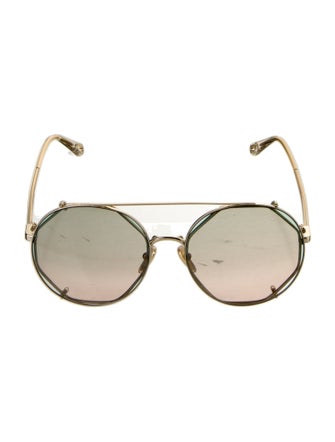 Chloé Round Mirrored Sunglasses
