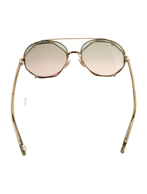 Chloé Round Mirrored Sunglasses