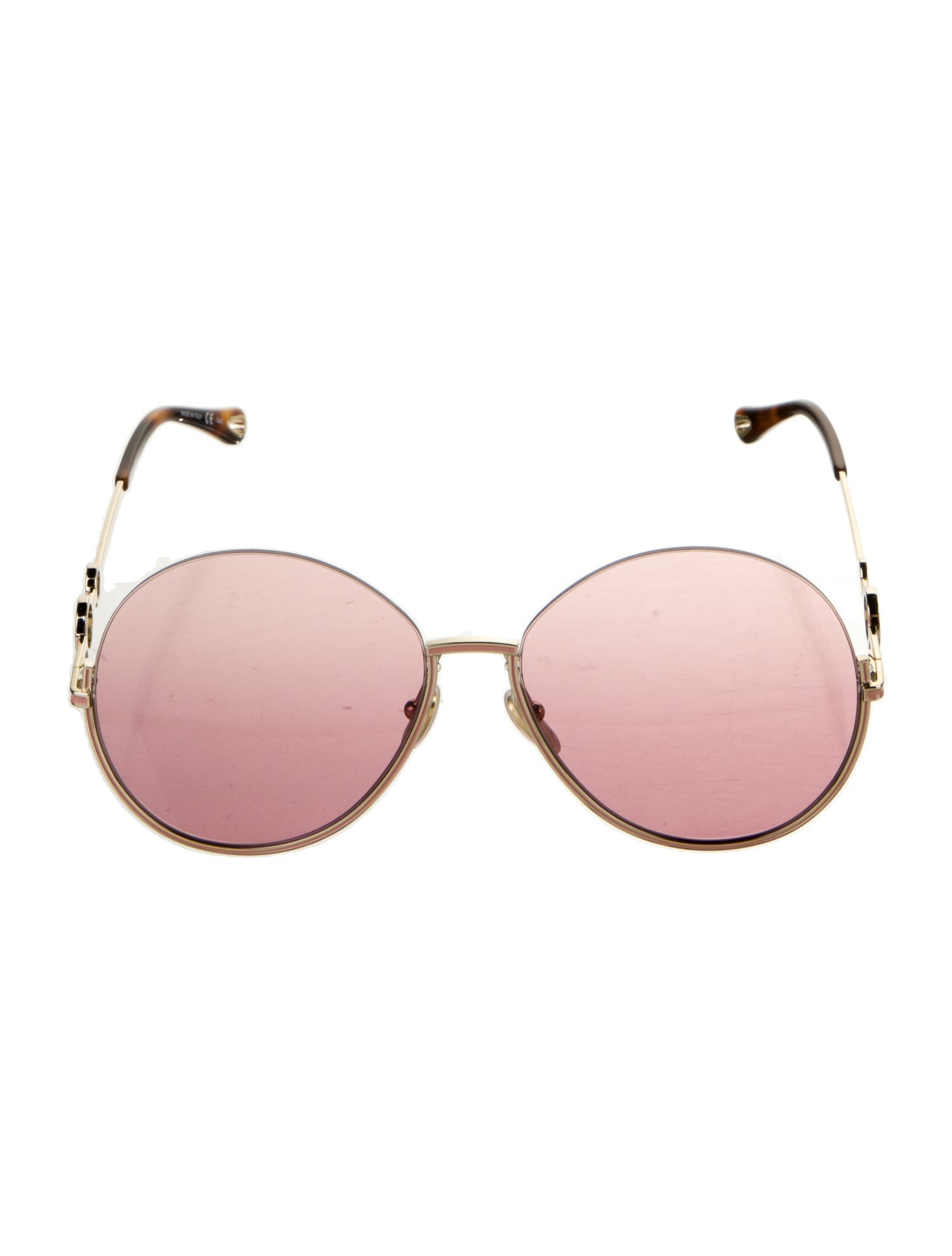 Chloé Round Mirrored Sunglasses