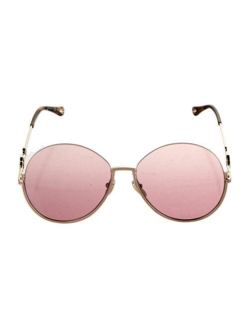 Chloé Round Mirrored Sunglasses
