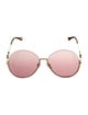 Chloé Round Mirrored Sunglasses
