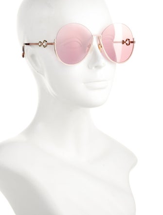 Chloé Round Mirrored Sunglasses