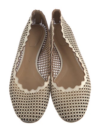 Chloé Leather Patterned Flats