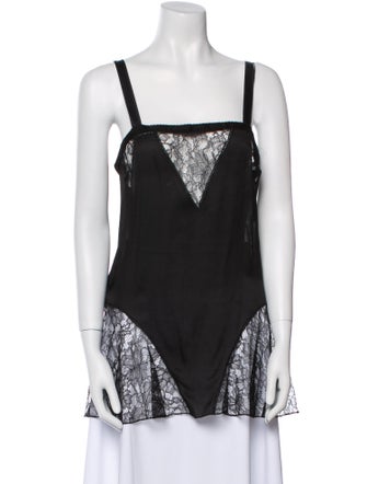 Chloé Silk Square Neckline Tunic