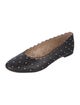 Chloé Leather Studded Accents Ballet Flats