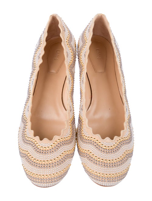 Chloé Suede Printed Ballet Flats