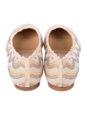 Chloé Suede Printed Ballet Flats
