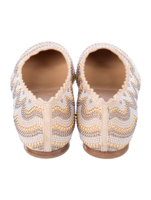 Chloé Suede Printed Ballet Flats
