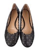 Chloé Leather Lasercut Accents Ballet Flats