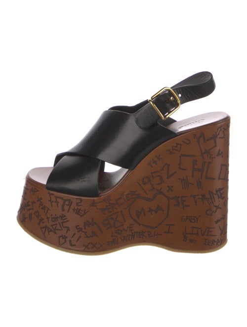 Chloé Leather Slingback Sandals