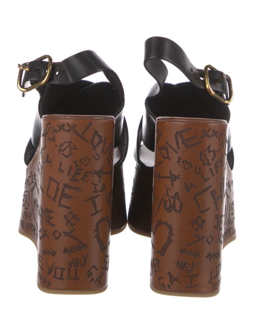 Chloé Leather Slingback Sandals