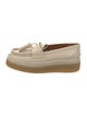 Chloé Leather Tassel Accents Loafers