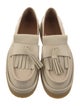 Chloé Leather Tassel Accents Loafers