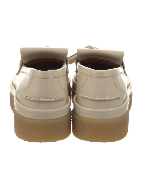 Chloé Leather Tassel Accents Loafers